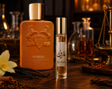 اسانس عطر مارلی التایر (Althaïr) پرفیومز د مارلی | مردِ گرم و کاریزماتیک | رایحهای وانیلی، کهربایی و چوبی با حسی شیرین، ادویهای و لوکس