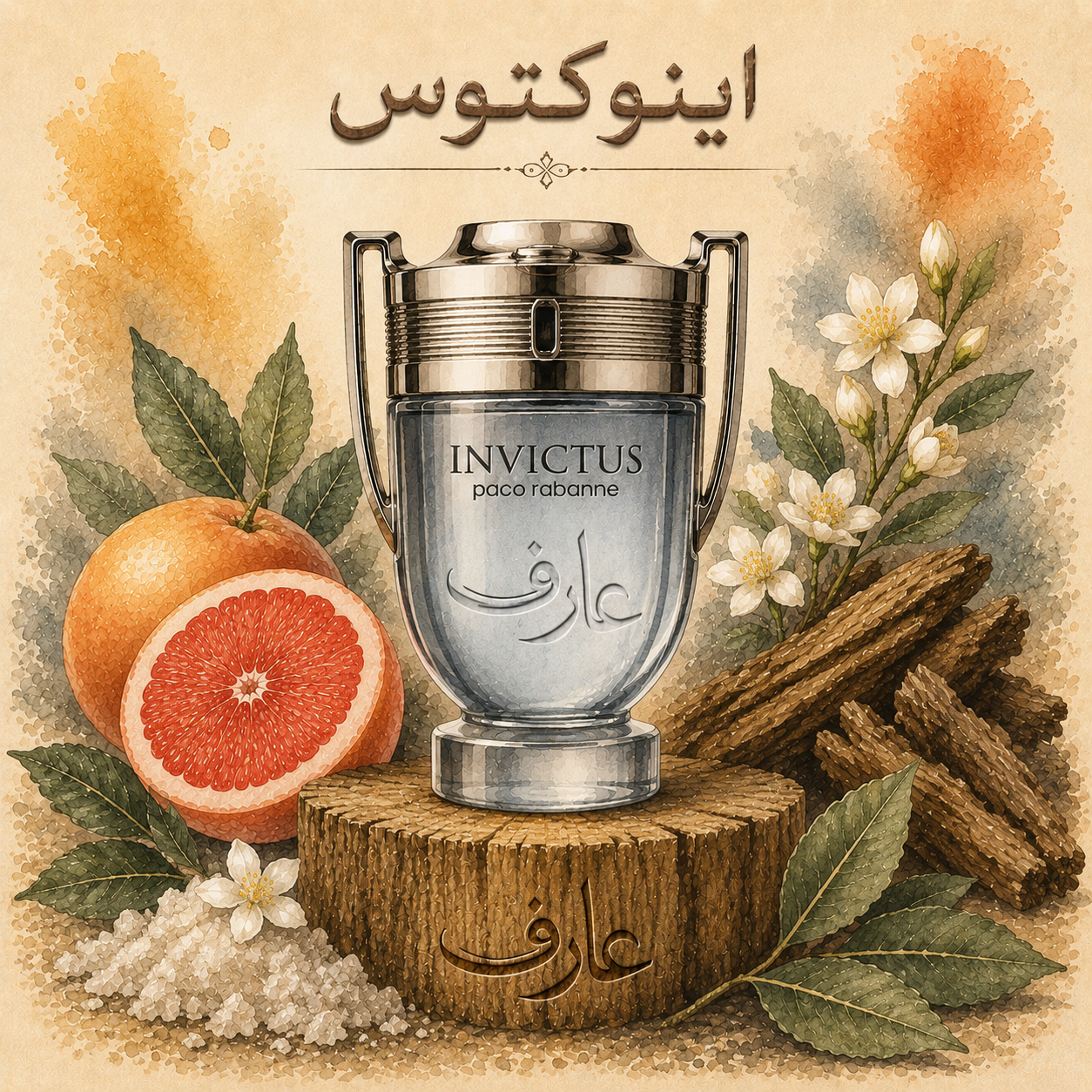 خرید عطر اینوکتوس Invictus اسانس لوزی (اکستراپرفیوم) چوبی و آبزی اکسیر پیروزی