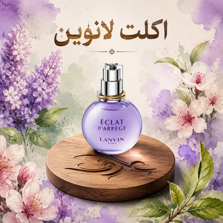 اسانس عطر اکلت لانوین (Éclat d’Arpège) | زنِ ظریف و دلربا | رایحهای گلدار، میوهای و پودری با حسی لطیف، تمیز و رمانتیک