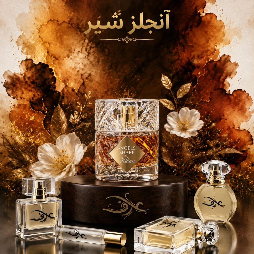 اسانس عطر انجلز شیر (Angels’ Share) بای کیلیان | مستِ یک شب اشرافی | رایحه‌ای گرم، شیرین و خوراکی با دارچین، کنیاک، وانیل و چوب