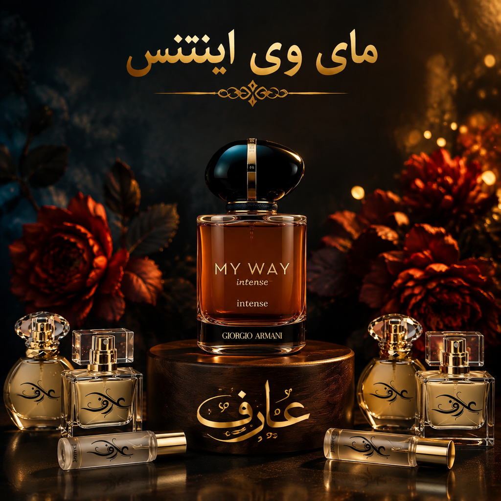 اسانس عطر مای وی اینتنس (My Way Intense) جورجیو آرمانی | زنِ قدرتمند و جسور | رایحه‌ای گل‌دار، شیرین و وانیلی با حسی گرم، اغواگر و شیک