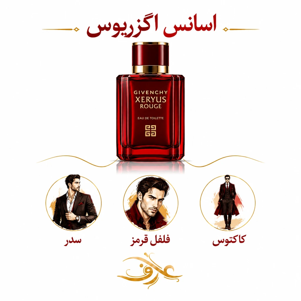 اسانس عطر اگزریوس | مرد باوقار و باشکوه | رایحه‌ای میوه‌ای، مرکباتی و مُشکی با حسی شاداب، شیرین و لوکس