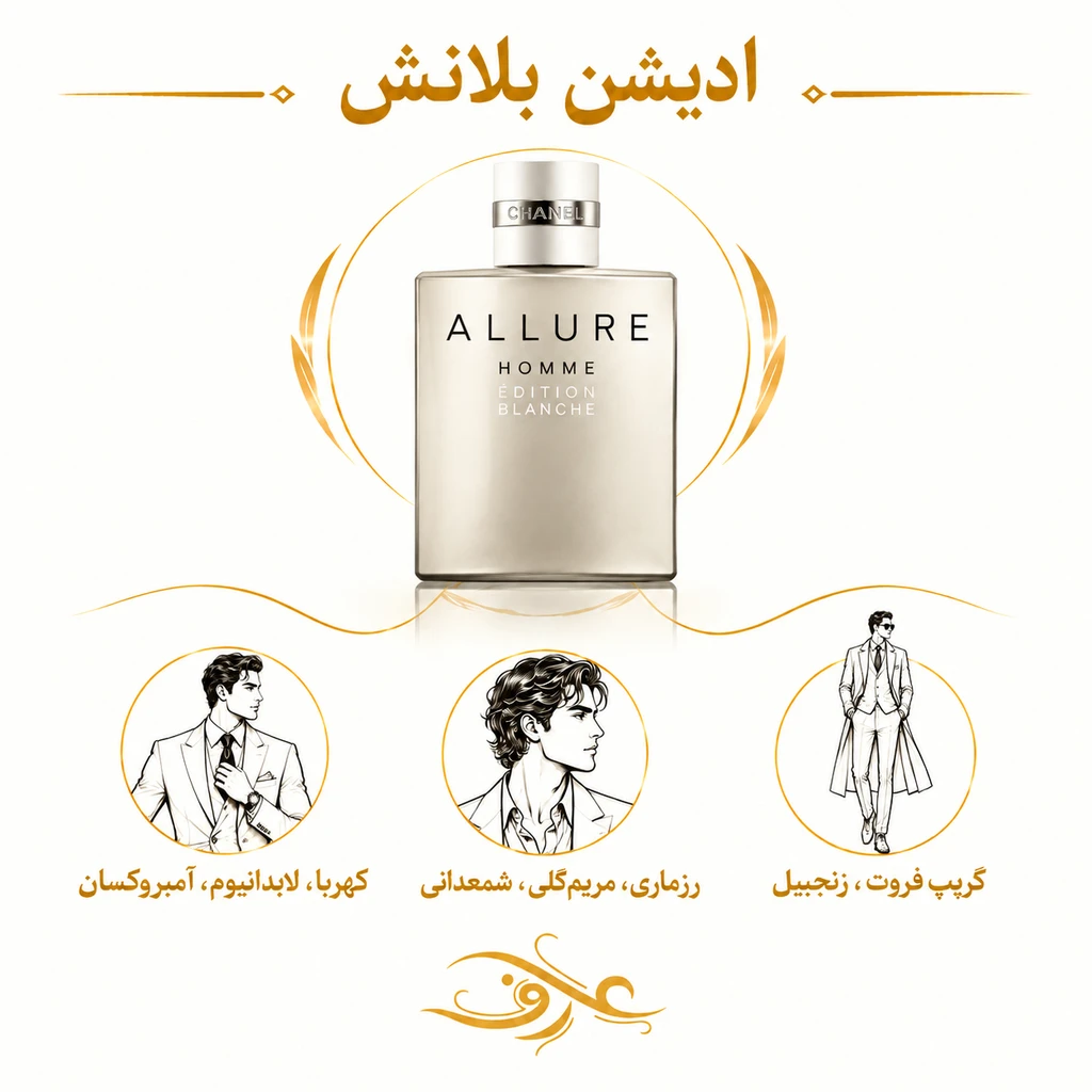 اسانس عطر ادیشن بلانش (Allure Homme Édition Blanche) شنل | جنتلمن جسور و خوش‌سلیقه